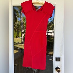 Yigal Azrouel Vibrant Red Cowl Neck Sweater